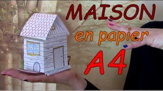 MAISON EN PAPIER facile [upl. by Pinckney258]