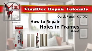 How to Repair Holes in Vinyl Window Frames Inlay [upl. by Fording813]