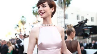 Anne Hathaways Nipples Go Viral  2013 Oscars [upl. by Rednas]