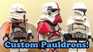 How to Make Custom LEGO Star Wars Pauldrons amp Capes [upl. by Ruyle]