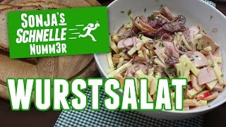 Wurstsalat  Rezept Sonjas Schnelle Nummer 80 [upl. by Amabel]