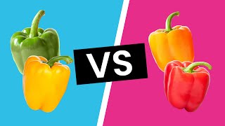 Green Yellow Orange amp Red Bell Peppers  Whats the Difference [upl. by Morocco709]