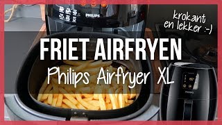 Airfryer Patat of Friet Bakken met Philips Airfryer XL amp Schoonmaken [upl. by Rory661]