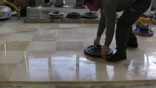 EASY KIT FOR POLISHING MARBLE FLOORS SUPERSHINE amp SPONGELUX [upl. by Aniluap]