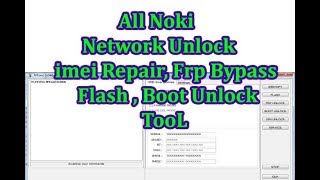 Ntools All Nokia Network Unlockimei repairFrpFlashBoot Unlock Tool [upl. by Pattani]