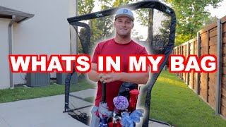 WHATS IN MY UNIQUE BAG  BRYSON DECHAMBEAU [upl. by Enaxor]