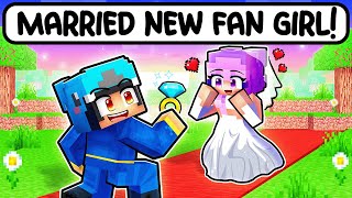 Omz MARRIED A NEW CRAZY FAN GIRL in Minecraft [upl. by Arihas]