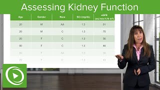 Assessing Kidney Function Glomerular Filtration Rate GFR Nephrology Lecturio [upl. by Netsirt]