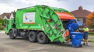 Autocar WXLL  McNeilus Rear Load Garbage Truck [upl. by Grunberg697]