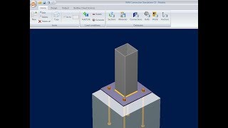 01Diseño de placa basebase plate en Ram Connection  etabs [upl. by Yhtuv]