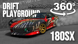 Nissan 180SX  Drift Playground  360VR [upl. by Meilen]