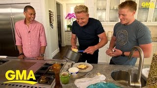 Gordon Ramsays perfect scrambled eggs tutorial  GMA Digital [upl. by Mllly]