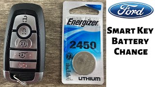 How to Replace A Ford Smart Key Battery  Expedition Edge Escape Explorer Remote Fob  Change Remove [upl. by Ashraf]