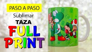 TAZA FULL PRINT paso a paso [upl. by Okomom]