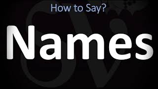 How to Pronounce Names CORRECTLY [upl. by Risser]