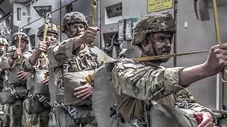 Jumping Out Of Planes US Army Paratroopers Jump Exercise [upl. by Yllom781]