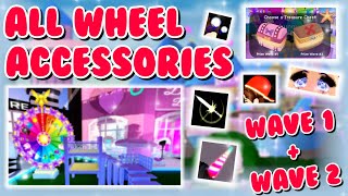 ALL of the WHEEL ACCESSORIES in Royale High  ROBLOX Royale High [upl. by Keryt512]