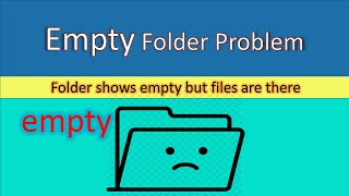 How to fix Folder Shows Empty but Files Are There in windows 10 [upl. by Dirgni53]