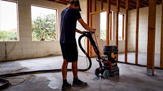 Grinding amp Polishing Our Concrete Floor [upl. by Hutt430]