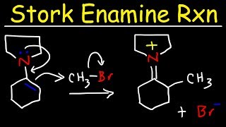 Stork Enamine Reaction Mechanism  Alkylation Acylation amp Michael Addition [upl. by Paco944]