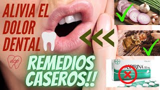 😵 Cómo QUITAR el DOLOR DE MUELAS con REMEDIOS CASEROS 🦷🏠 10 SOLUCIONES EFECTIVAS en 2020 ✔️ [upl. by Neelyk]