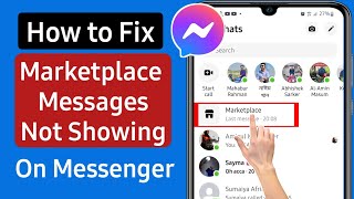 How To Fix Facebook Marketplace Messages Not Showing Up in Messenger 2023 [upl. by Oiciruam471]