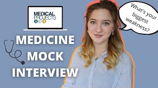 MEDICINE MOCK INTERVIEW  Answering common questions [upl. by Cordi]