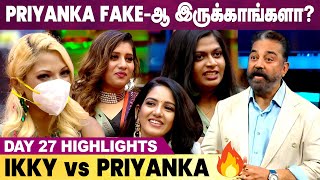 Bigg Boss 5 Tamil  Day 27 Highlights  Iykki Berry Priyanka [upl. by Yelkreb]