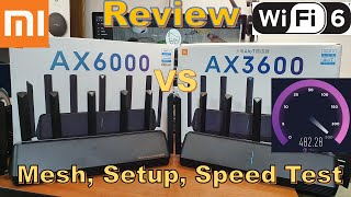 Xiaomi AX6000 WiFi 6 Router Full Review Comparison to AX3600 Mesh Setup [upl. by Pengelly]