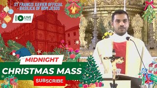 🎅👼🙏11 30 PM English Christmas Midnight Mass 🎅🎶 Basilica of Bom Jesus 👼🎺🎻🎼 24 December 2023 [upl. by Anwad]