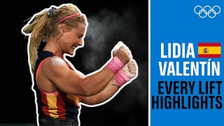 Lidia Valentin 🇪🇸EVERY Olympic lift [upl. by Gurolinick]