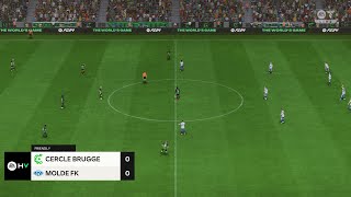 Cercle Brugge vs Kilmarnock 01082024 UEFA Europa League EA FC 24 [upl. by Yesdnil344]