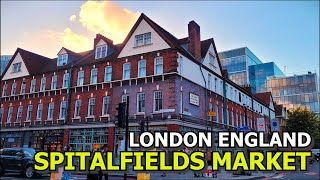 4K 🇬🇧 Spitalfields Market Waling Tour  London England [upl. by Appleton]