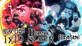 Demon Slayer  1x19 Hinokami  Group Reaction [upl. by Junko]