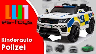 Kinder Elektroauto Polizei  Elektro Kinderfahrzeug  Mit Sirene und Blaulicht [upl. by Gunnar729]