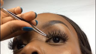 HOW TO Apply False Eyelashes for Beginners [upl. by Regnij]