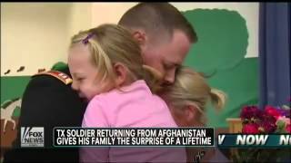 Army Familys Emotional Reunion At School [upl. by Weisbrodt]