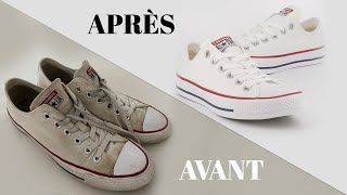 COMMENT NETTOYER ET BLANCHIR VOS CHAUSSURES CONVERSES [upl. by On]