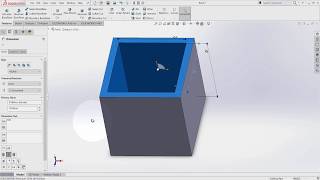 SolidWorks for Beginners  08  Part  Shell [upl. by Htenaj]