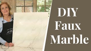 How To Paint Faux Marble  DIY Tutorial [upl. by Festus16]