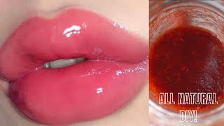 HOW TO GET BIGGER LIPS IN 2 MINUTES without makeup  NATURAL DIY LIP TREATMENT  PINK SCRUB [upl. by Merci376]