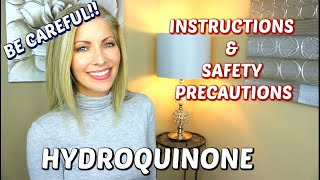 Hydroquinone to Lighten Skin  Be Careful  Instructions and Safety Precautions [upl. by Asquith]