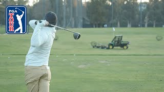 Rory McIlroys range session at The Genesis Invitational [upl. by Aerahs774]