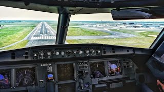 A320neo COCKPIT Approach Landing and Taxi at Copenhagen Airport [upl. by Manuela774]