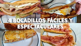 😋4 BOCADILLOS FÁCILES y Espectaculares [upl. by Blim]