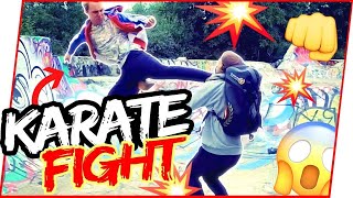 Karate Nerd vs 5 Thugs Street Fight [upl. by Nawud]