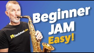 Easy Saxophone Jam for Absolute Beginners [upl. by Onitnevuj]