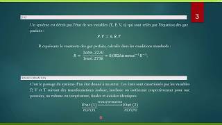 COURS THERMOCHIMIE partie 1 [upl. by Eadwine]