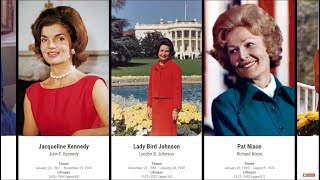 Timeline of First Ladies of the United States 17892021 [upl. by Ennagroeg785]