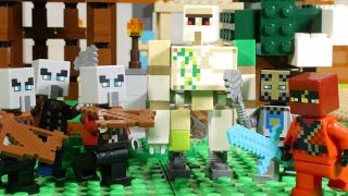 LEGO MINECRAFT THE PILLAGER OUTPOST  BATTLE COMPILATION [upl. by Mera]